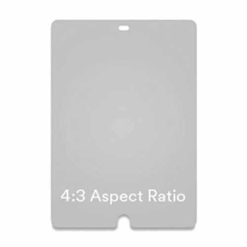 Close-up of satin matte finish on 3M iPad Mini privacy filter showing fingerprint resistance