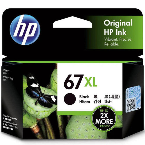 HP 67XL High Yield Original Ink Cartridge Black 240 Pages