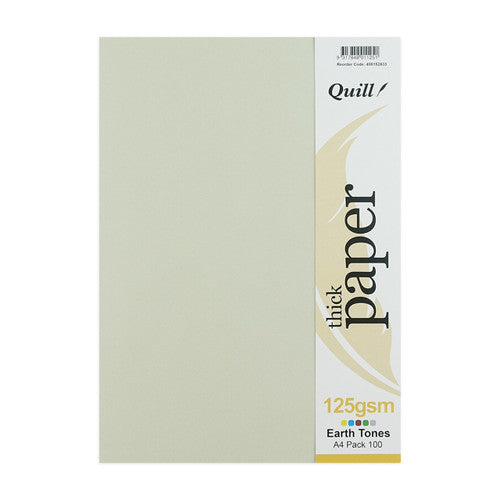 Quill Cover Paper 125gsm A4 Earth Tones Assorted Pack of 100