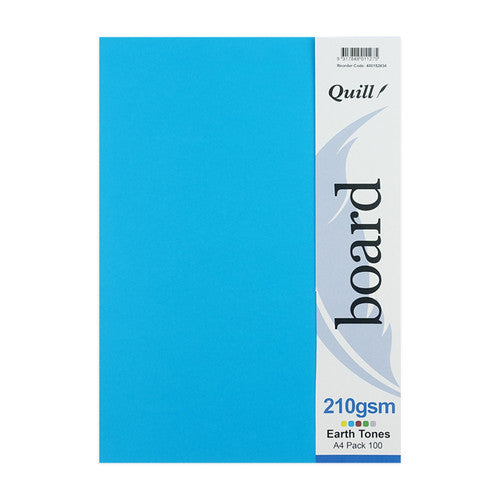Quill Coloured Board 210gsm A4 Earth Tones Assorted Pack of 100