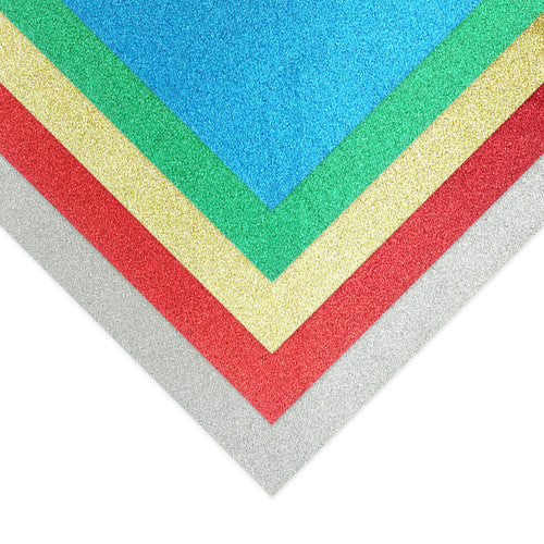 Quill Glitter Paper A3 Assorted Pack of 5