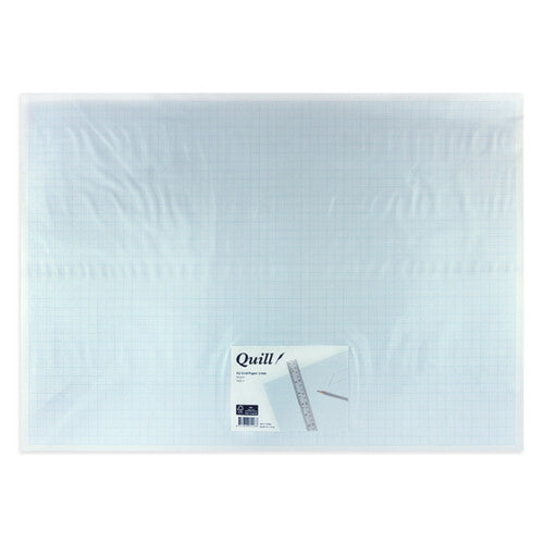 Quill Grid Paper 2mm 60gsm A2 White Pack of 5