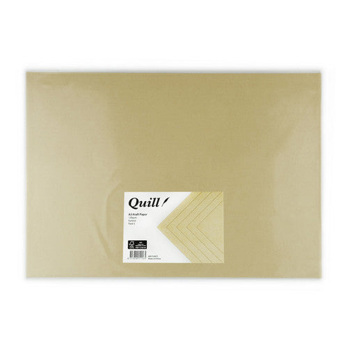 Quill Kraft Paper 120gsm A3 Pack of 5