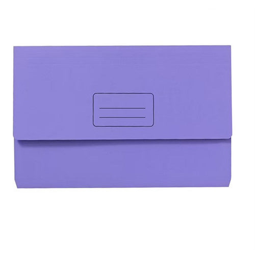 Bantex FC Document Wallet Board 230gsm Purple Pack of 50