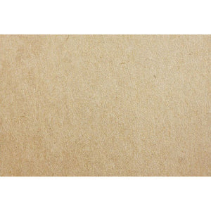 Quill A4 kraft pad sheet shown as a flat swatch of plain brown kraft paper with a fine fibre texture