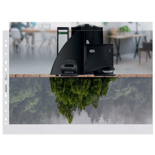Leitz Recycle Sheet Protectors A3 Landscape Pack 25 Box of 4