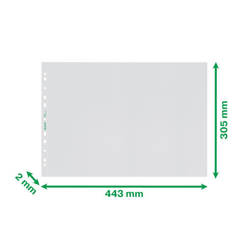 Leitz Recycle Sheet Protectors A3 Landscape Pack 25 Box of 4