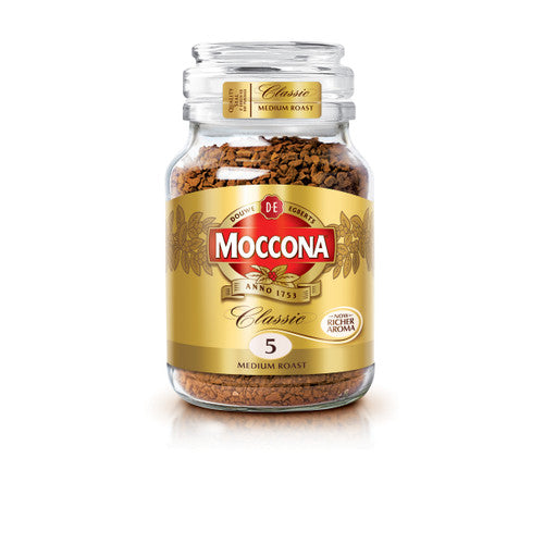 Moccona Classic Medium Roast Coffee Jar 200g Box of 6