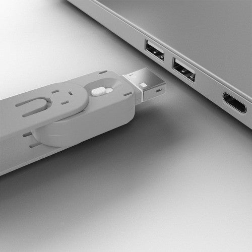Lindy USB Type A Port Blocker 4 Pack + Key White