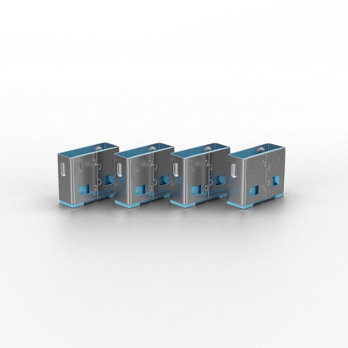 Lindy USB Type A Port Blocker 10 Pack (No Key) Blue