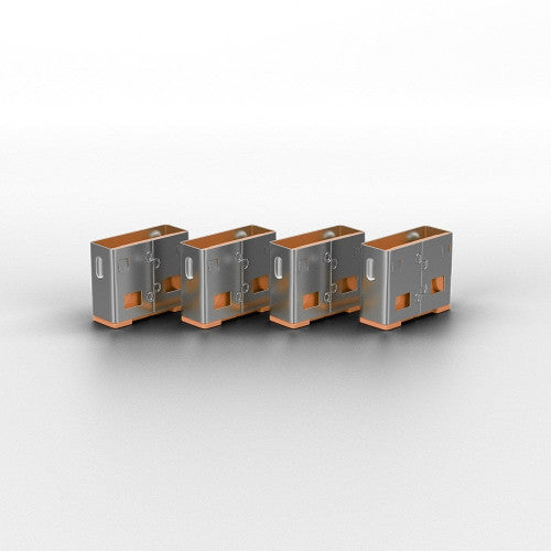 Lindy USB Type A Port Blocker 10 Pack (No Key) Orange
