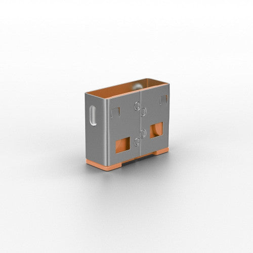 Lindy USB Type A Port Blocker 10 Pack (No Key) Orange