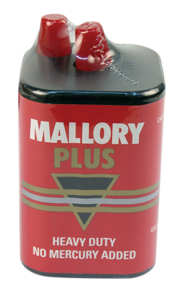 Duracell M908 Mallory Plus 6V Spring Lantern Battery