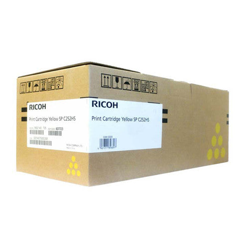 Ricoh 407723 SPC252 Toner Cartridge Yellow 6000 Pages