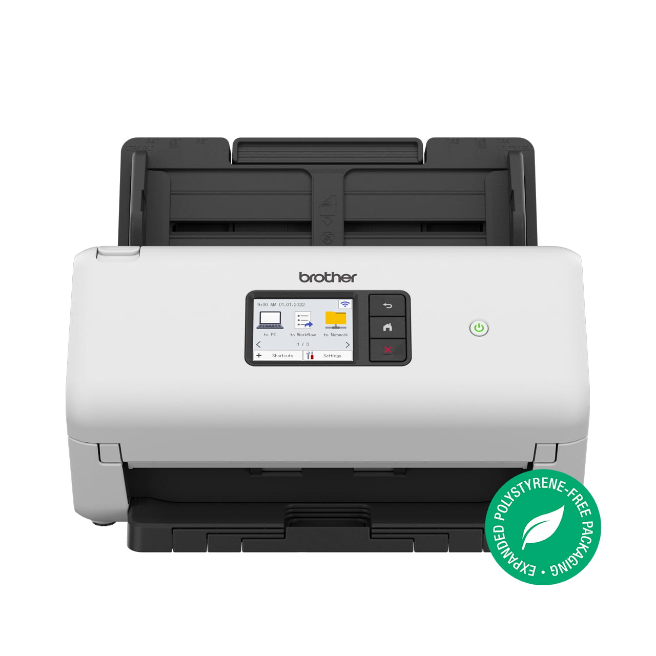 Brother ADS-3350W Document Scanner - front view