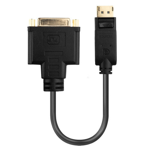 Lindy DisplayPort 1.2 to DVI Converter DisplayPort Male to DVI-D Female