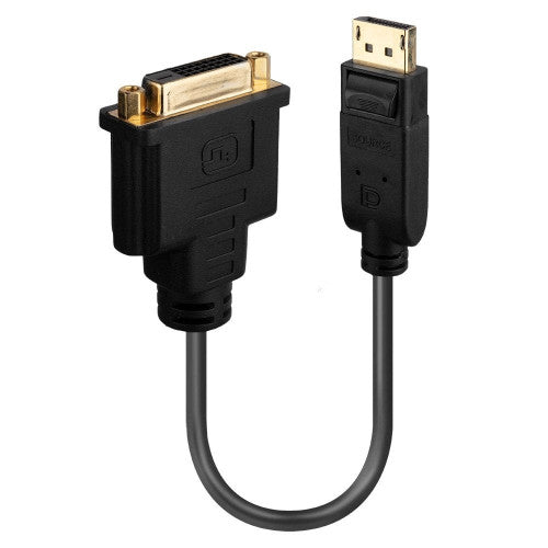 Lindy DisplayPort 1.2 to DVI Converter DisplayPort Male to DVI-D Female