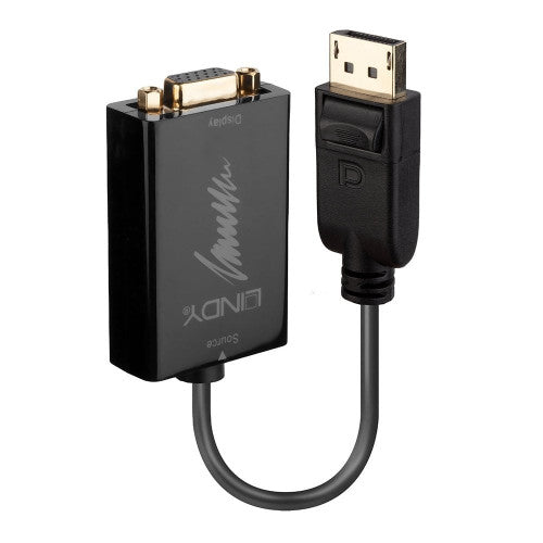 Lindy DisplayPort 1.2 to VGA Active Converter DisplayPort Male to VGA Female