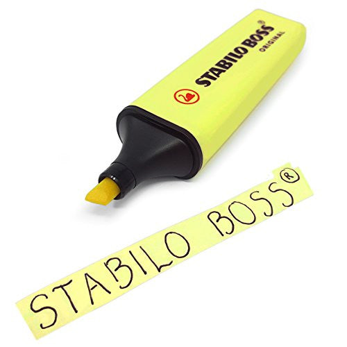 Stabilo Boss Original Pastel Highlighter Box of 10 Milky Yellow