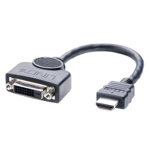 Lindy 0.2m DVI-D Female to HDMI Male Adapter Cable