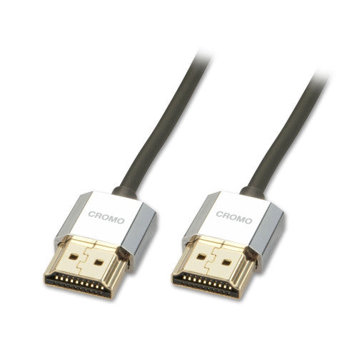 Lindy 1m Slim High Speed HDMI Cable Cromo Line