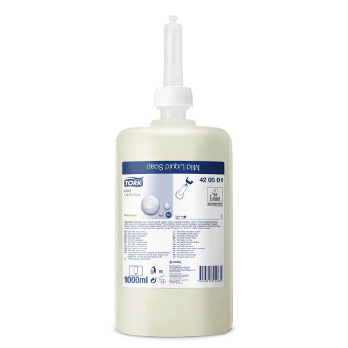 Tork Mild Liquid Soap S1 Light Yellow 1000ml Carton of 6