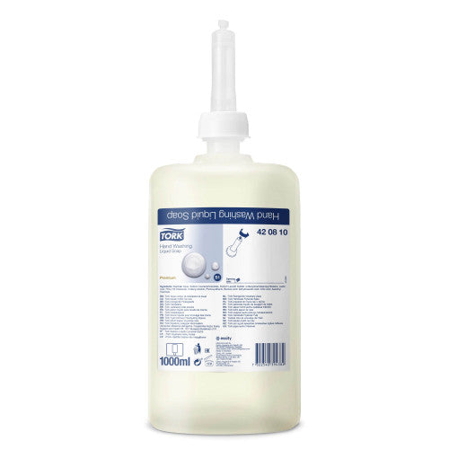 Tork Extra Hygiene Hand Washing Liquid Soap S1 Transparent 1000ml Carton of 6