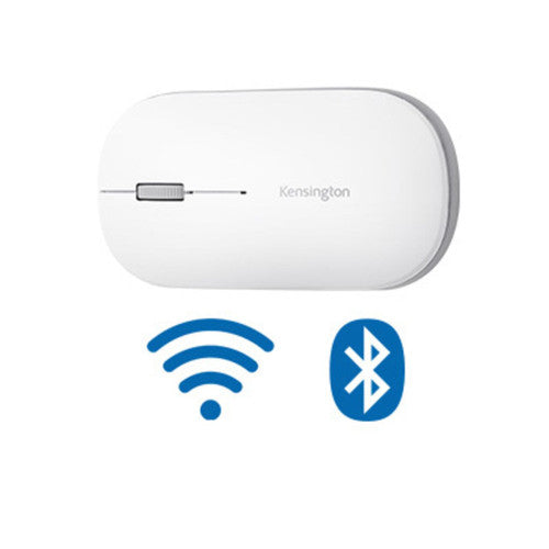 Kensington SureTrack Dual Wireless Mouse White and Silver