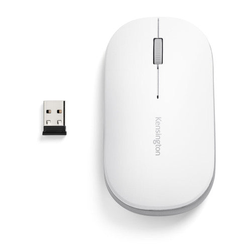 Kensington SureTrack Dual Wireless Mouse White and Silver