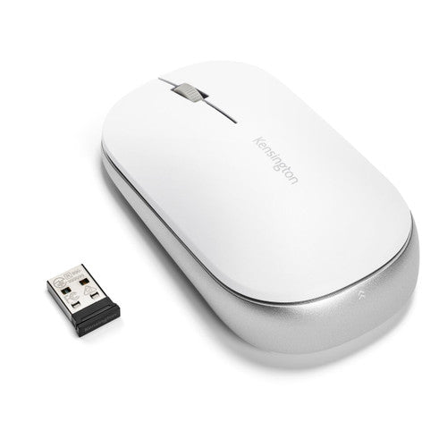Kensington SureTrack Dual Wireless Mouse White and Silver