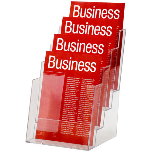 Esselte 42869 Brochure Holder A5 Portrait 4 Tier 4 Compartments