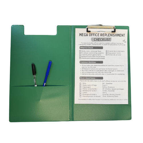 Marbig Clipfolder Polypropylene Foolscap Green