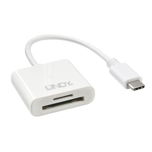 Lindy USB 3.1 Type C SD Card Reader White