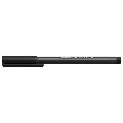 Staedtler 432 35M-9 Stick 432 Triangular Ballpoint Pen Medium Black Carton of 10