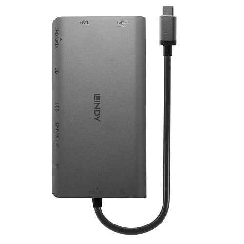 Lindy USB 3.2 Type C Mini Laptop Dock Grey