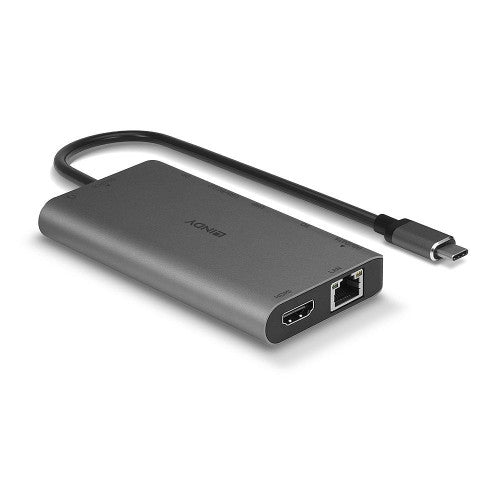 Lindy USB 3.2 Type C Mini Laptop Dock Grey