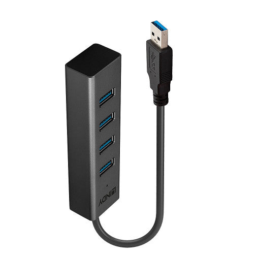 Lindy 4 Port USB 3.0 Hub Grey