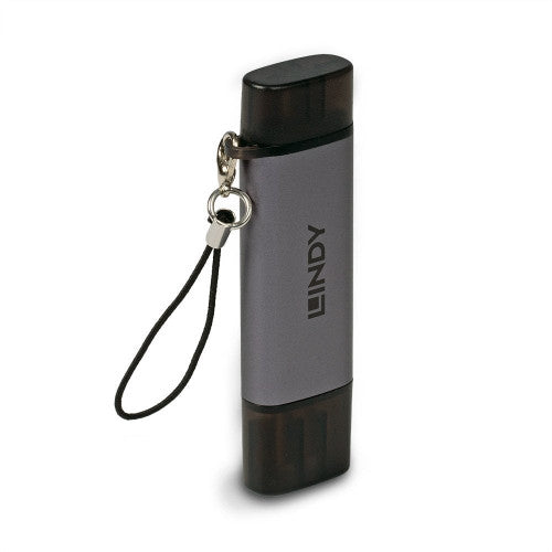 Lindy USB 3.2 Type C and A SD Micro SD Card Reader