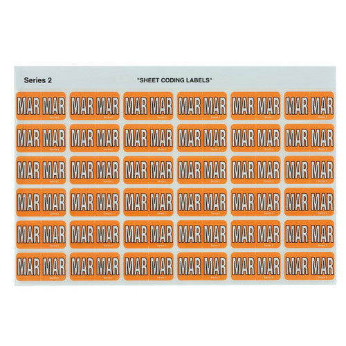 Avery Month MAR Coding Labels 23 x 38mm 180 Pack