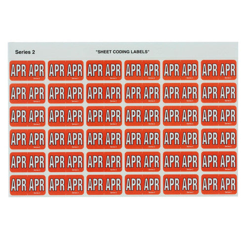 Avery Month APR Coding Labels 23 x 38mm 180 Pack