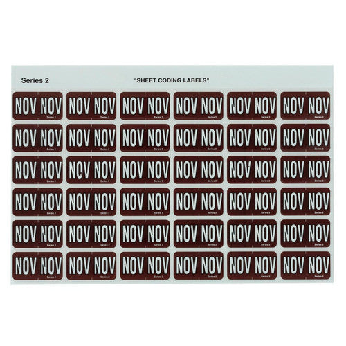 Avery Month NOV Coding Labels 23 x 38mm 180 Pack