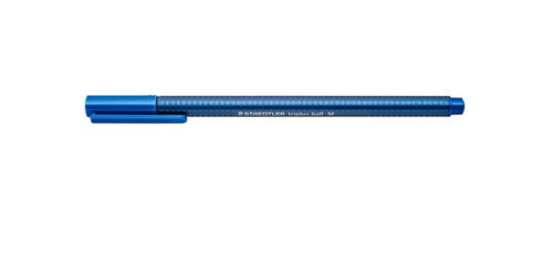 Staedtler 437 M-3 Triplus Ball 437 Triangular Ballpoint Pen Medium Blue Box of 10