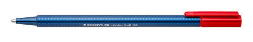 Staedtler 437 XB-2 Triplus Ball 437 Triangular Ballpoint Pen Extra Broad Red Box of 10