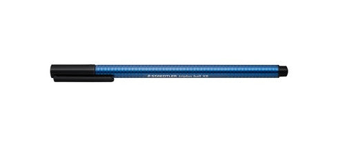 Staedtler 437 XB-9 Triplus Ball 437 Triangular Ballpoint Pen Extra Broad Black Box of 10