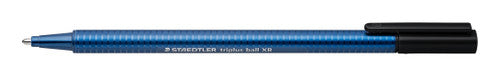 Staedtler 437 XB-9 Triplus Ball 437 Triangular Ballpoint Pen Extra Broad Black Box of 10
