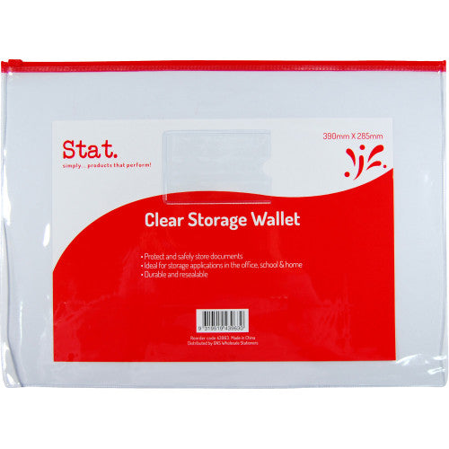 Data File Envelope 390 x 285mm Transparent
