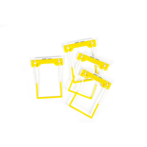 Avery Yellow Tubeclip File Fastener Bulk Box of 500 Sets