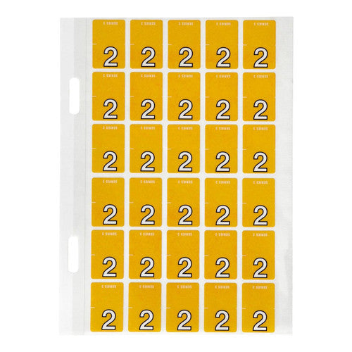 Avery Top Tab Colour Code Labels 2 20 x 30mm 150 Pack