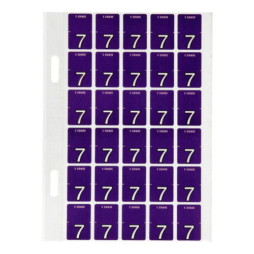 Avery Top Tab Colour Code Labels 7 20 x 30mm 150 Pack