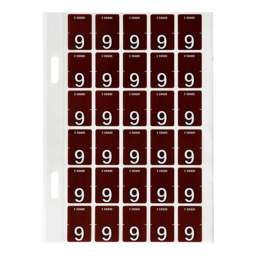 Avery Top Tab Colour Code Labels 9 20 x 30mm 150 Pack